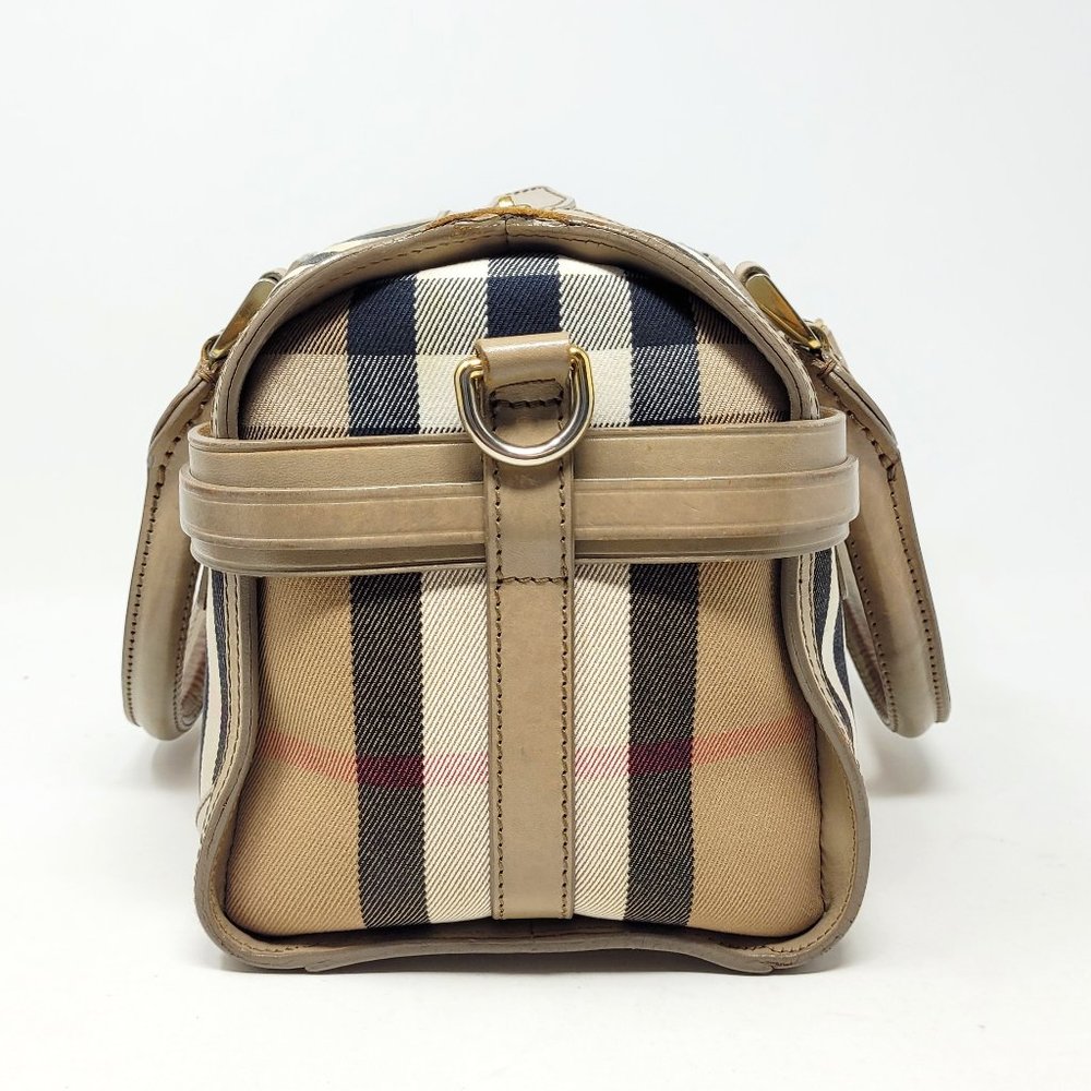 BURBERRY Beige Bridle House Check Handbag - Picture 4 of 16